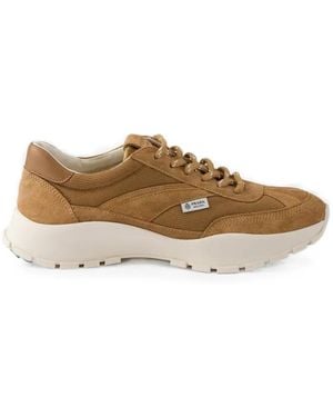 Prada Panelled Trainers - Brown