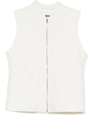 Fabiana Filippi Quilted Zip Vest - White