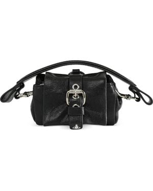 Vivienne Westwood Mini Sac Hazel Treasure En Cuir - Black