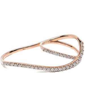 Anapsara Anello Con Diamanti - Bianco