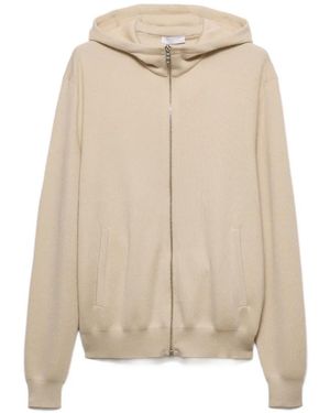 Prada Cashmere Hoodie Cardigan - Natural