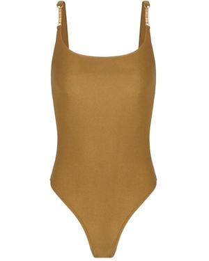Lenny Niemeyer Square-Neck Swimsuit - Brown