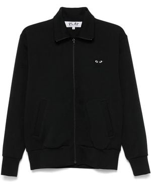 COMME DES GARÇONS PLAY ハートプリント トラックジャケット - ブラック