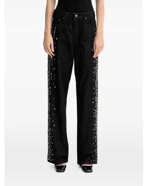 Gestuz Embellished Denim Jeans - Black