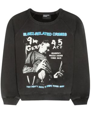 Enfants Riches Deprimes Sex-Related Crimes Raglan-Sleeve Sweatshirt - Black