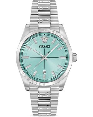 Versace Logo-Detail 40Mm Watch - Blue
