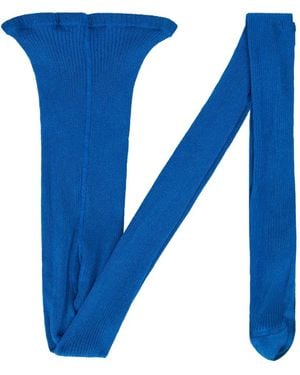 RED Valentino Ribbed Socks - Blue