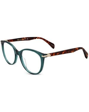 Rag & Bone Brille Mit Rundem Gestell - Grün