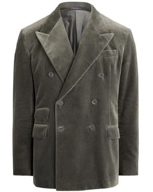 Ralph Lauren Veste De Smoking À Boutonnière Croisée - Gray