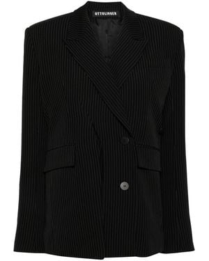 OTTOLINGER Blazer Signature Split Pinstripe - Negro