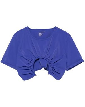 Christopher Esber U-Prong Short-Sleeve Top - Blue
