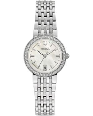 Bulova Round-Face 30Mm Watch - White
