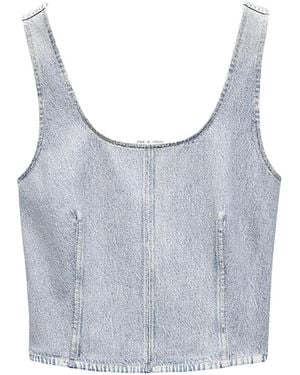 Rag & Bone Chaleco vaquero - Gris