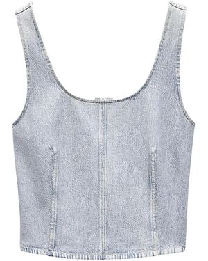 Rag & Bone Denim Vest - Grey