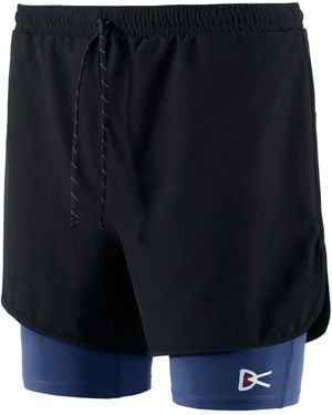 District Vision Short À Logo Imprimé - Blue