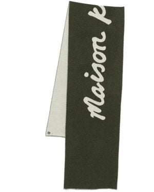 Maison Kitsuné Handwriting Scarf - グリーン
