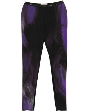 Yohji Yamamoto Printed Leggings - Blue