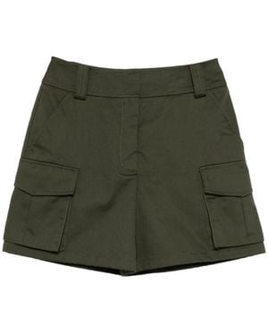 Elie Saab Gabardine Shorts - Green