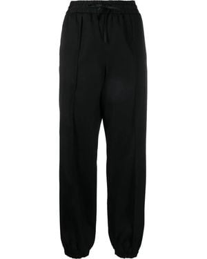Jil Sander Drawstring-Fastening Waist Trousers - Black