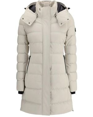Moose Knuckles Quilted Padded Single-Breasted Coat - Grey