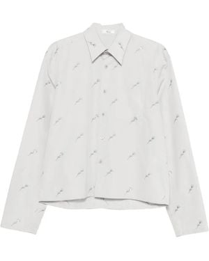 Rier Camicia Con Ricamo - Bianco