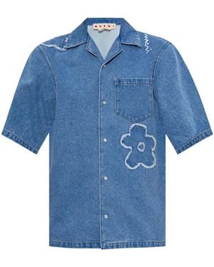 Marni フローラル シャツ - ブルー
