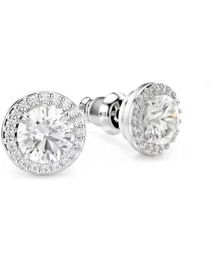 Swarovski Una Angelic Crystal-Embellished Halo Earrings - White
