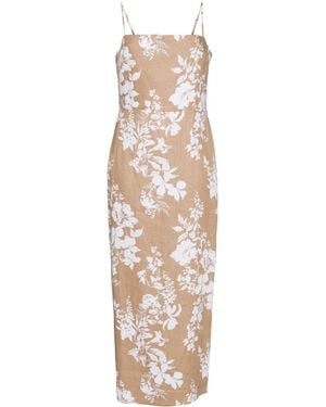 Reformation Frankie Linen Dress - Natural