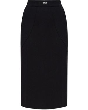 Versace Jeans Couture Skirt With Back Slit - Black