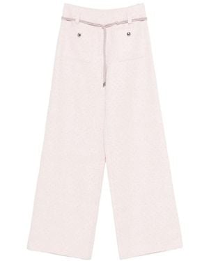 Maje Crystal-Embellished Tailored Trousers - Pink