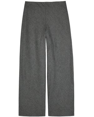 Vince Pantalones palazzo anchos elásticos - Gris