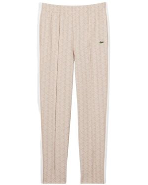 Lacoste Monogram Jacquard Track Trousers - Natural
