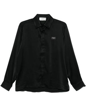 Coperni Satin Shirt - Black