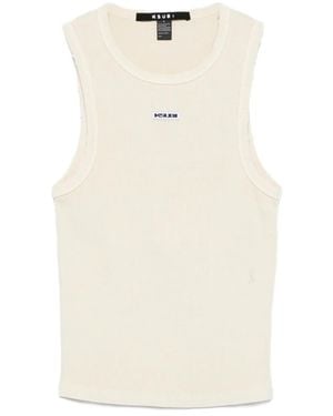 Ksubi Labels Syndicate Xtra Desert Ribbed Top - Natural