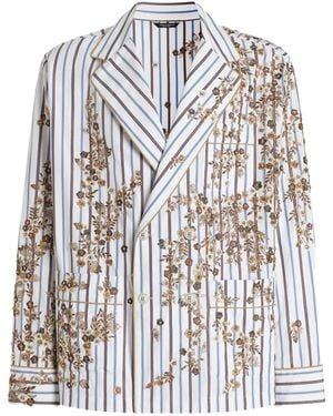 Dolce & Gabbana Peignoir À Broderies - Blanc