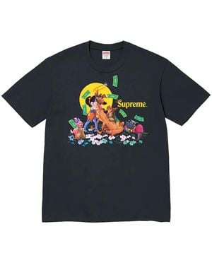 Supreme All Dogs Go To Heaven Graphic T-Shirt - Blue