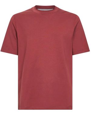 Brunello Cucinelli Crew-Neck T-Shirt - Red