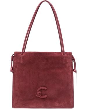 Coccinelle スエード ショルダーバッグ - レッド