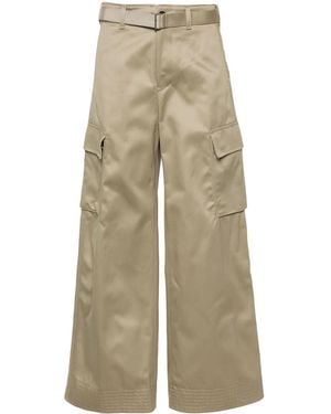 Sacai Belted Cargo Pants - Natural