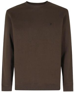 Dondup Logo-Patch Long-Sleeve Sweater - Brown