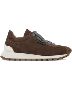 Brunello Cucinelli Sneakers aus Wildleder - Braun