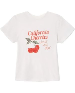 RE/DONE Cherries Tシャツ - ホワイト
