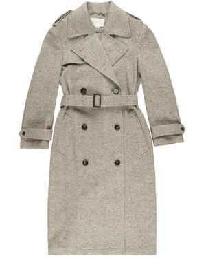 Stella McCartney ヘリンボーン ベルテッドコート - ナチュラル