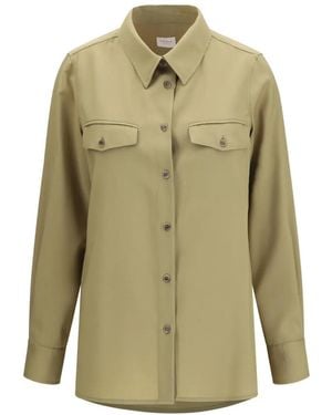 Cruna Claire Flap-Pockets Shirt - Green