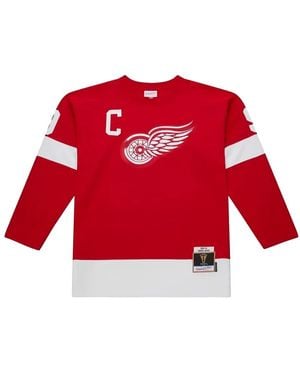 Mitchell & Ness 1960-1961 Gordie Howe Detroit Red Wings Power Play "scarlet" ジャージ - レッド