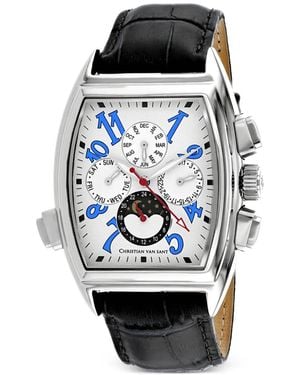 Christian Van Sant Grandeur 45Mm Watch - White