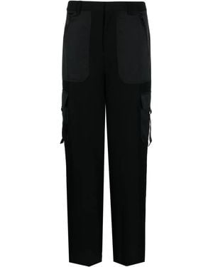 DKNY Straight-Leg Cargo Trousers - Black