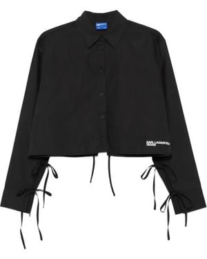 KARL LAGERFELD Cotton Shirt - Black