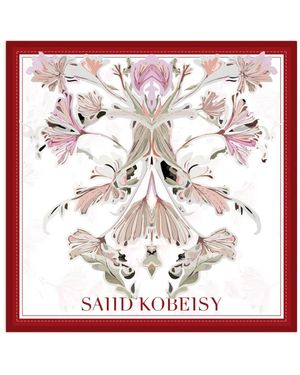 Saiid Kobeisy Medium Floral Scarf - Red
