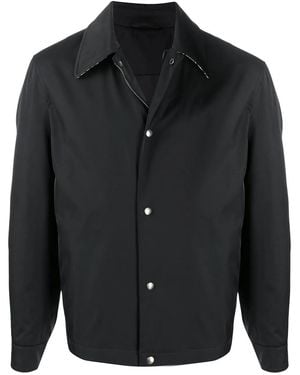 Ferragamo Contrast Collar Jacket - Black
